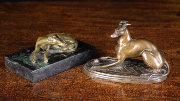 Small Bronze Study of Whippet